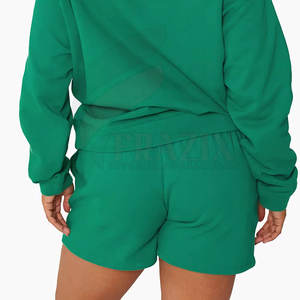 Ensemble sweat-shirt et short pour femme, look décontracté quotidien, été, ensemble sweat-shirt et short pour femme, style streetwear tendance - Product Image 5