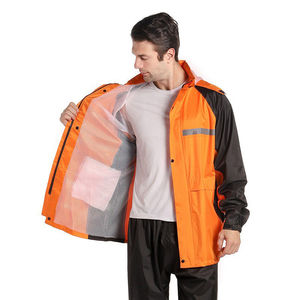 ชุดกันฝนกันน้ำสำหรับนักขี่มอเตอร์ไซค์ผ้าไนลอนระบายอากาศได้ดีผ้าพีวีซีสะท้อนแสงสูงมีสไตล์ใหม่ - Product Image 6