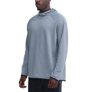 Hot Sale <b>Winter</b> Stand Collar <b>Shirts</b> Custom Polyester Outdoor Training Running <b>Shirt</b> <b>Men</b> Plain Pullover Hoodies Sweatshirts - Product Image 1