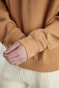 Sweat-shirt ras du cou polaire quart de fermeture éclair personnalisé Sweat-shirt en coton à manches longues Pull hommes femmes 14 Zip DDP Expédition - Product Image 2