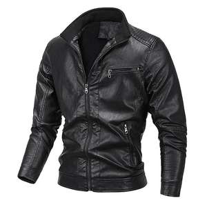Haute qualité personnalisé hommes Stand veste peau de mouton dernière conception pour la moto vêtements de plein air-vente en gros couleur personnalisée - Product Image 6