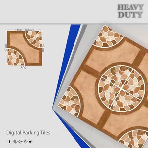 400x400mm Non-Slip Porcelain 16x16 Heavy Duty Parking Rustic Ceramic 40x40cm Digital Anti-Slip Glazed Embossed <b>Floor</b> Tiles - Product Image 2