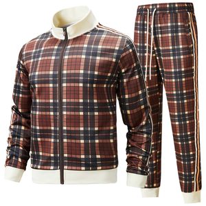 Ensemble de survêtement tendance avec pantalon taille haute pour le sport, la course à pied, vêtements de détente respirants, ensemble décontracté deux pièces avec veste zippée - Product Image 1