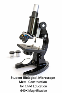 Microscopio Biológico para Estudiantes, 640X, Ocular WF10X, Diafragma de Iris, Condensador, Cuerpo de Metal Duradero, Salida de Video de 1080p - Product Image 3