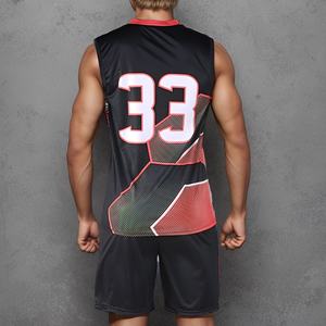 Conjunto personalizado de voleibol de camiseta sin mangas con cuello en V para hombre, uniforme de atletismo impreso con logotipo frontal, paquete de equipo de voleibol personalizado - Product Image 3