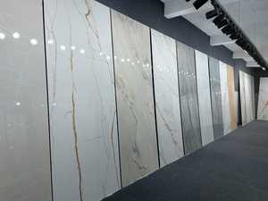 Dalle de porcelaine pierre 800x2400mm 800x3000mm Surface de marbre Standard sol blanc marbre intérieur carreaux de pierre frittée - Product Image 5