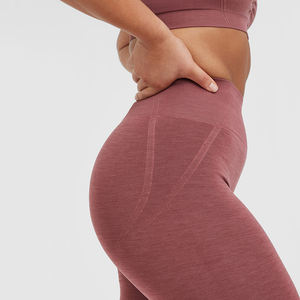 2025 nuevas mallas de cintura alta para mujer, nailon, gimnasio, deporte, correr, Yoga, Push-up, tela de punto de verano - Product Image 5