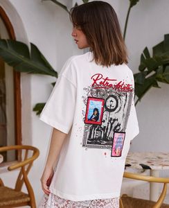 Sudadera con capucha de algodón 100% de peso pesado para hombre, camiseta Vintage de gran tamaño con estampado gráfico de talla grande, estilo Formal - Product Image 6