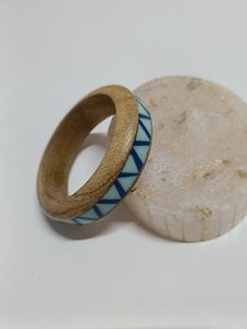 Combinación de puños de joyería de resina de madera con diseño personalizado en cualquier color - Product Image 4