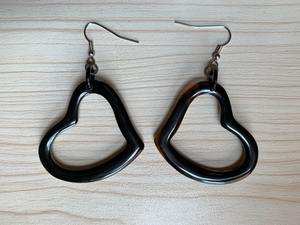 Pendientes simples de último diseño para mujer, colgante con forma de cuerno de ojo de tinte multicolor, superventas, Natural cuerno de búfalo, artesanía HF - Product Image 3
