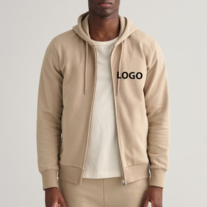 Sudadera con Capucha Extra Grande para Hombre, 100% Algodón, con Cierre, Logotipo Bordado Personalizado, Transpirable, Ecológica y Resistente al Viento - Product Image 4