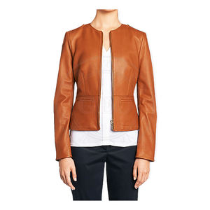 Les femmes Conception Personnalisée À Fermeture Éclair Décontracté Mode Vestes En Cuir - Product Image 5