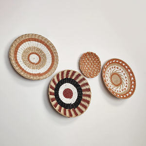 Artesanía de Pared de Jacinto de Agua Natural, Venta al por Mayor, Estilo Bohemio, Tejido, Decoración Colgante - Product Image 2