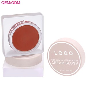 Ochain maquillaje Etiqueta Privada rubor crema tinte mejillas cosméticos personalizado OEM larga duración vegano Rosa crema profunda rubor - Product Image 1