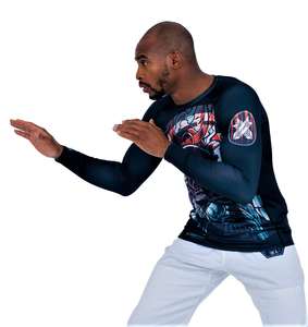 Personalice su propio diseño totalmente sublimación BJJ Rash Guard Logotipo personalizado de alta calidad Rash Guard para ropa de artes marciales - Product Image 3