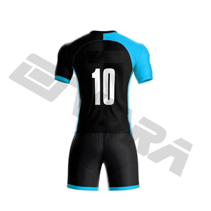 Maillots de football personnalisés pour hommes Combinaisons d'entraînement de compétition à manches courtes Service OEM pour ensembles d'uniformes de football - Product Image 3