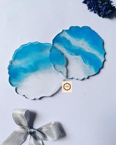 แก้วชาอีพอกซีเรซินสำหรับตกแต่ง,แก้วและจานรองขวดทนความร้อนดีไซน์ใหม่สุดสร้างสรรค์ - Product Image 5