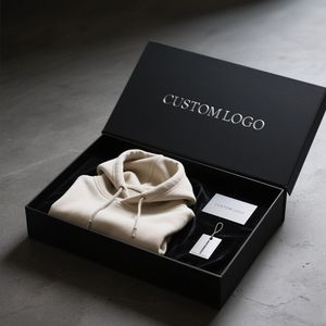 2025 automne Streetwear coupe régulière goutte épaule à capuche avant brodé perlé lavé 100% coton écologique mode à la mode - Product Image 6