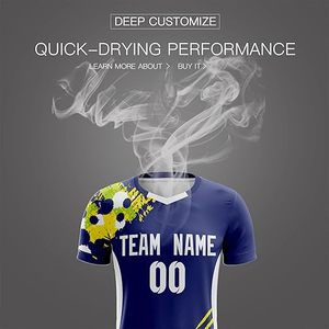 Uniforme de Fútbol Personalizado, Conjunto de Camiseta de Fútbol con Estampado por Sublimación, Servicio OEM, Secado Rápido, Transpirable, Tela 100% Poliéster, Equipo Personalizado - Product Image 4