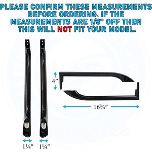 Nouvelles poignées de porte en plastique pour réfrigérateur Frigidaire - 5304506471 - Product Image 2