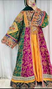 Nueva llegada tribal de moda afgana Kuchi vestido de señoras de manga larga ropa de fiesta madgul Maxi Afghani elegante guldoze vestidos - Product Image 5