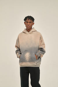 Sweat-shirts pour hommes grande taille, style vintage délavé à l'acide, imprimés sur mesure, 400 GSM, fermeture éclair, surdimensionnés - Product Image 6