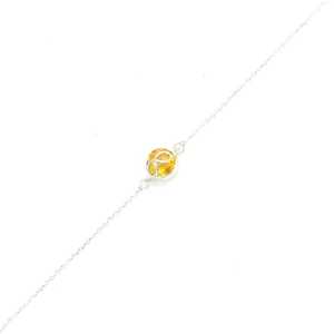 925 Sterling Silver Fine Charm <b>Infinity</b> Citrine <b>Bracelet</b> - Product Image 3