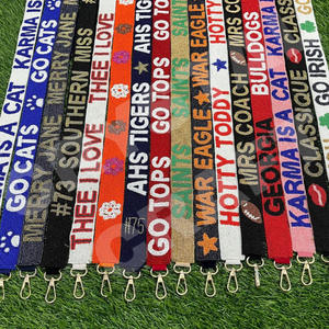 CRYSTAL CRAFT Go Cats Style Dome Approuvé Perle de verre Sangle de sac à main Couleur et logo personnalisés Taille personnalisée Accessoires à usage quotidien - Product Image 1