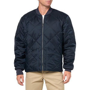 Chaqueta de Invierno de Diseño OEM, Chaqueta Acolchada de Algodón Lisa, Chaqueta de Softshell Tipo Polo, Chaqueta Brillante con Relleno de Plumón para Hombre - Product Image 4