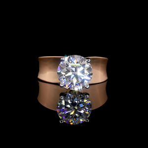 Anillo Minimalista con Diamante Cultivado en Laboratorio |   Anillo de Compromiso y Matrimonio de Lujo | Anillo de Diamantes OEM ODM - Product Image 1