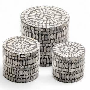 Support à gâteau en nacre, artisanat en coquille pour gâteau, dessert, présentation de pâtisserie, fait à la main par un fabricant direct du Vietnam - Product Image 1