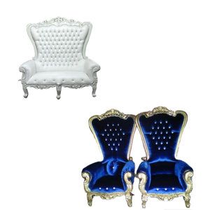 Chaises Roi Et Reine Trône Pas Cher Design Personnalisé Chaise de luxe Haute Qualité Location de Mariage Blanc Grand Lion Produits Indonésie - Product Image 5