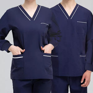La mejor calidad Unisex Enfermería Scrubs Hospital Trajes de verano Quirúrgico Scrub Sets Plus Size Uniforme para el personal de los médicos - Product Image 4