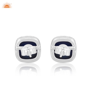 Derniers modèles Boucles d'oreilles en argent sterling 925 avec pierres précieuses en lapis-lazuli naturel Collection de bijoux éthiques pour femmes Cadeau pour elle - Product Image 5