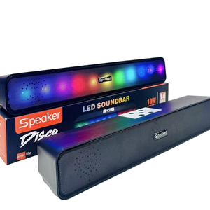 E93 <b>Wireless</b> Soundbar Speaker 10W RGB LED Stereo TV Home Audio - Product Image 5