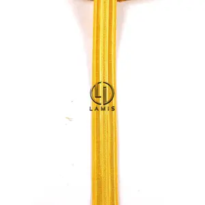 OEM Vente en gros Tresse de gallon français OEM Tresse en or durable Passementerie en dentelle Vente en gros Robes Tresses en dentelle d'or - Product Image 1