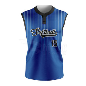 Solid Color Customized Sleeveless Softball <b>Shirts</b> New Style Sustainable Sleeveless Softball <b>Shirts</b> - Product Image 1