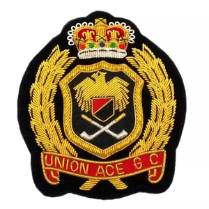 Badges maçonniques brodés à la main en fil métallique pour adultes unisexes, vente directe, patch brodé à coudre en fil de laine - Product Image 6