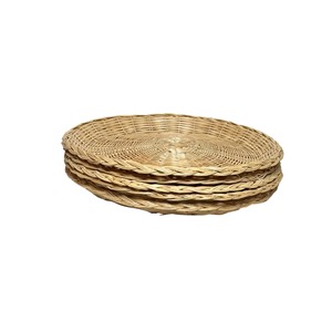 Plat de service en rotin festif de qualité supérieure, artisanat, cadeau de Noël, parfait pour la décoration intérieure moderne - Product Image 5