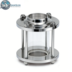 डेटा केंद्र तरल शीतलन दृष्टि ग्लास, 316 एल स्टेनलेस स्टील उच्च दबाव प्रवाह दृष्टि ग्लास, दिनांक केंद्र के लिए - Product Image 3