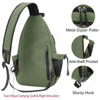 Bolso Bandolera Clásico de Nailon Ligero, Diseño a Rayas, Estilo Minimalista, Correa Ajustable, Opciones Personalizables