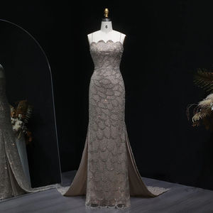 فستان حفلة موسيقية أنيق من Jancember LSZ601 بدون حورية البحر بسحاب لؤلؤ من الكريستال للحفلات - Product Image 3