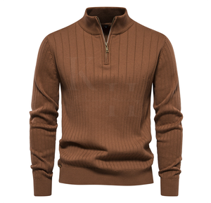 Jersey de punto de mezcla de lana y algodón para hombre, suéter suave al tacto transpirable para oficina o uso doméstico, cálido para la temporada de invierno - Product Image 5
