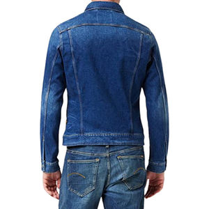 Veste en jean décontractée slim bleu foncé de haute qualité pour homme, design personnalisé, écologique, respirante, coupe-vent, douce, extensible, la meilleure - Product Image 6