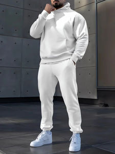 Traje Deportivo de Invierno para Hombre, Talla Grande, Color Sólido, Personalizable, 100% Algodón, Secado Rápido, Transpirable, Ropa Deportiva, Servicio OEM - Product Image 5