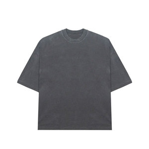 เสื้อยืดสตรีทผ้าฝ้าย100% เสื้อยืดไหล่ดีไซน์เนอร์เสื้อยืดพิมพ์ลายน้ำหนักมากงานตามสั่ง - Product Image 1