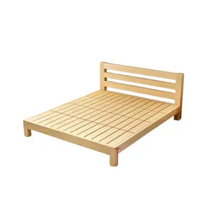 Kualitas tinggi yang baik bingkai tempat tidur kayu ek padat kerangka papan kepala Kustom ukuran Queen King