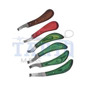 Cuchillo de acero inoxidable para pezuña de caballo, cuchillo de corte veterinario de alta calidad de TARIQ MFG CO CE ISO EU - Product Image 3