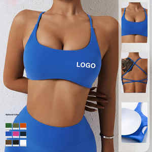 Soutien-gorge de sport à dos croisé sexy pour femmes soutien-gorge de yoga fitness dos nu respirant pour l'entraînement nouveau design - Product Image 2