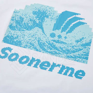 บริการ OEM เสื้อยืดแขนสั้นผู้ชายระบายอากาศได้ดี แห้งเร็ว ทรงหลวม พิมพ์ลาย ผ้าฝ้าย 100% 220 กรัม รับผลิตตามแบบ - Product Image 5